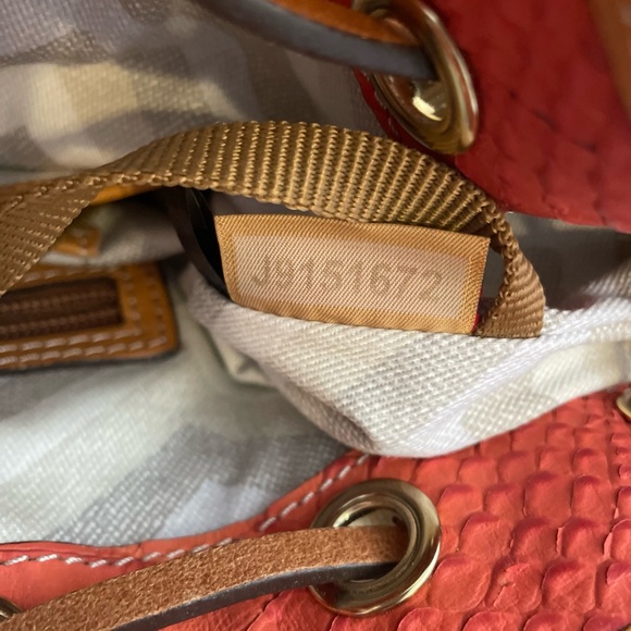 Dooney & Bourke Python Embossed Bucket Bag - Picture 5 of 10